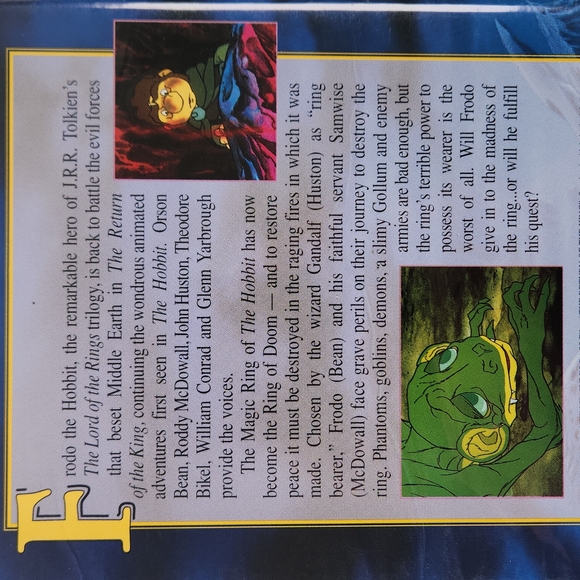 Return Of The King Animated 1979 LOTR Collectible VHS from 1996 WB - Picture 9 of 15